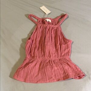 Chic Pink Sleeveless Tank Top